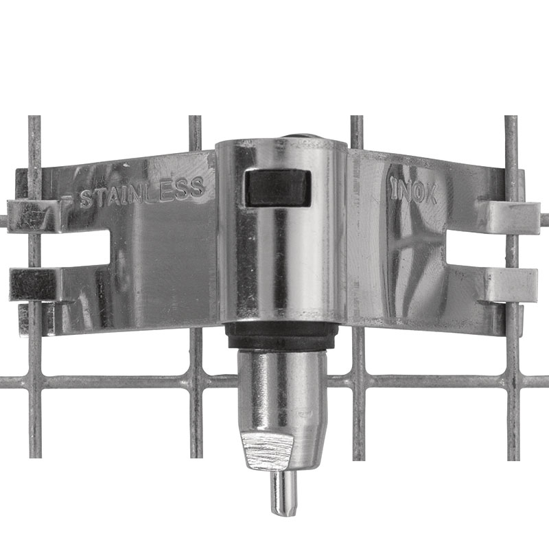 Bebedero Chupete de acero inoxidable con soporte