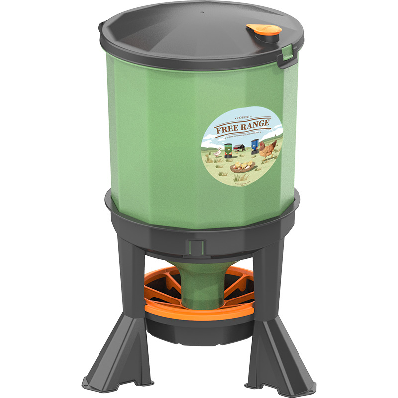 Comedero Aves 45L C/Patas (En caja 4 Unidad)