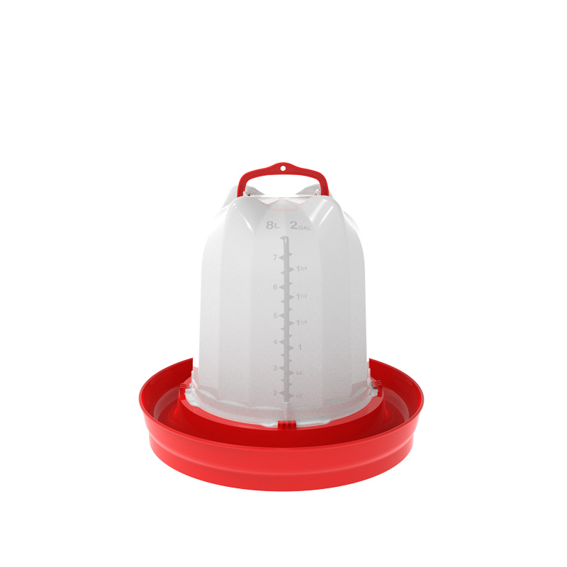 Bebedero pollos 8L Royal Rojo