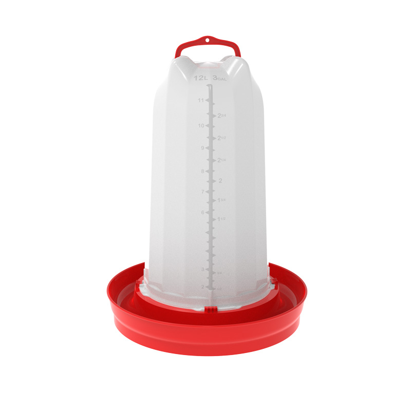 Bebedero pollos 12L Royal Rojo