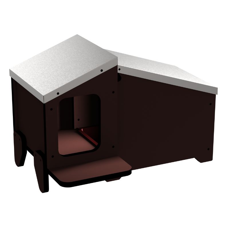 Caseta Patos C/Nido 64x44xh44CM Fenolico