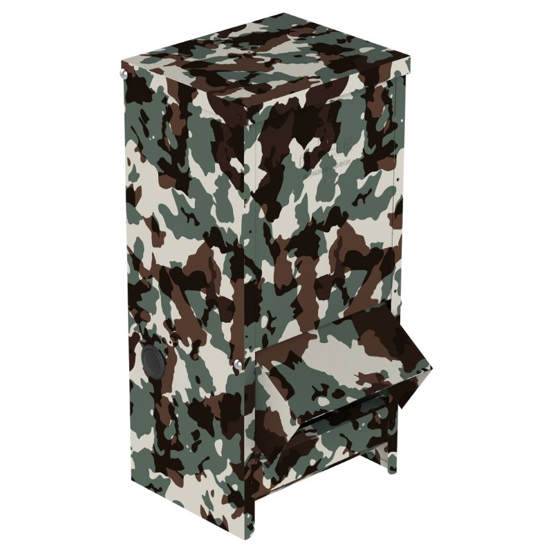 Comedero Tolva Exterior Aves Camuflaje 20L C/Visera