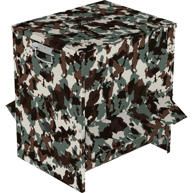 Comedero Tolva Exterior Aves Camuflaje 80L C/Visera