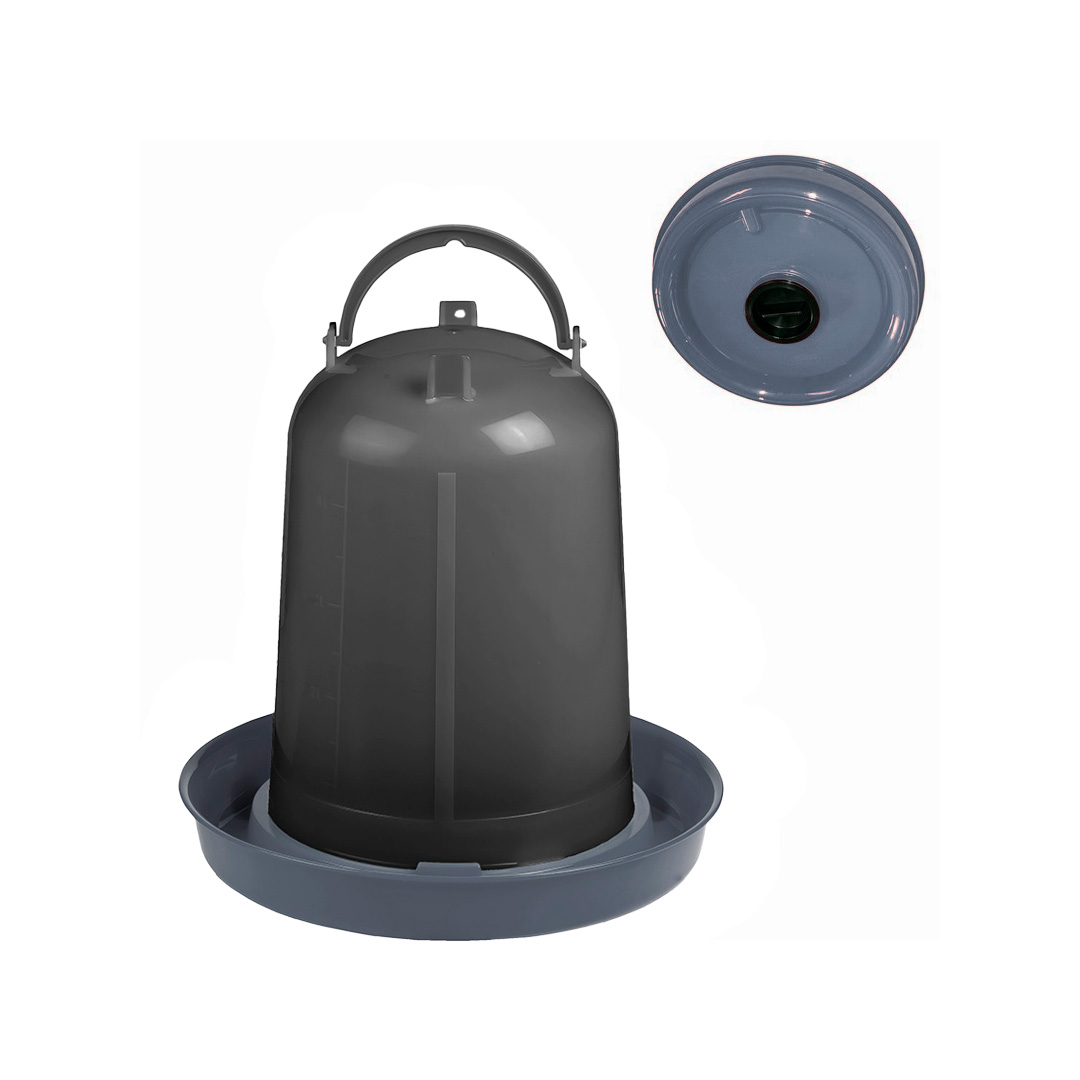 Bebedero Eco de plástico reciclado con tapón - 8 l.