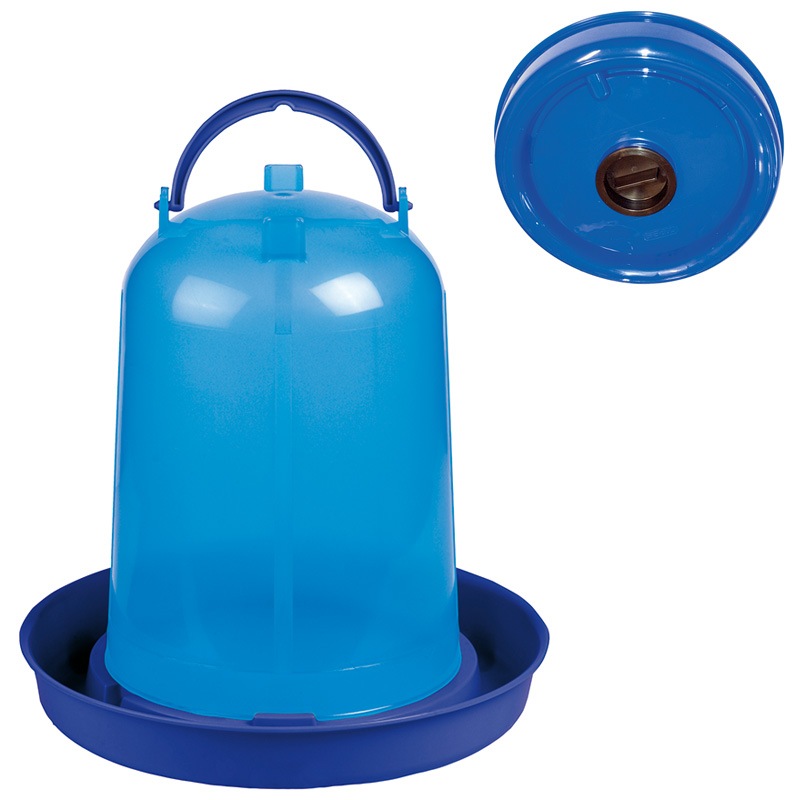 Bebedero Eco de plástico con tapón - 8 l. azul
