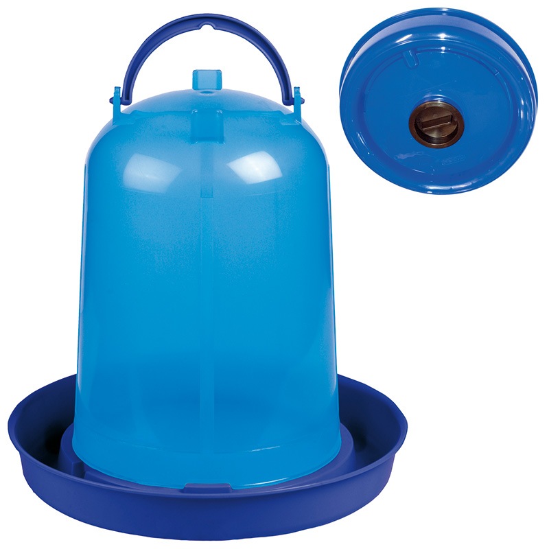 Bebedero Eco de plástico con tapón - 10 l. azul