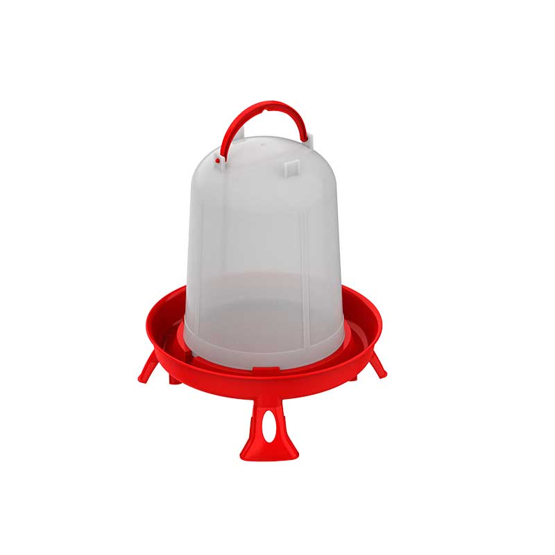 Bebedero Eco de plástico con patas - 8 l. rojo