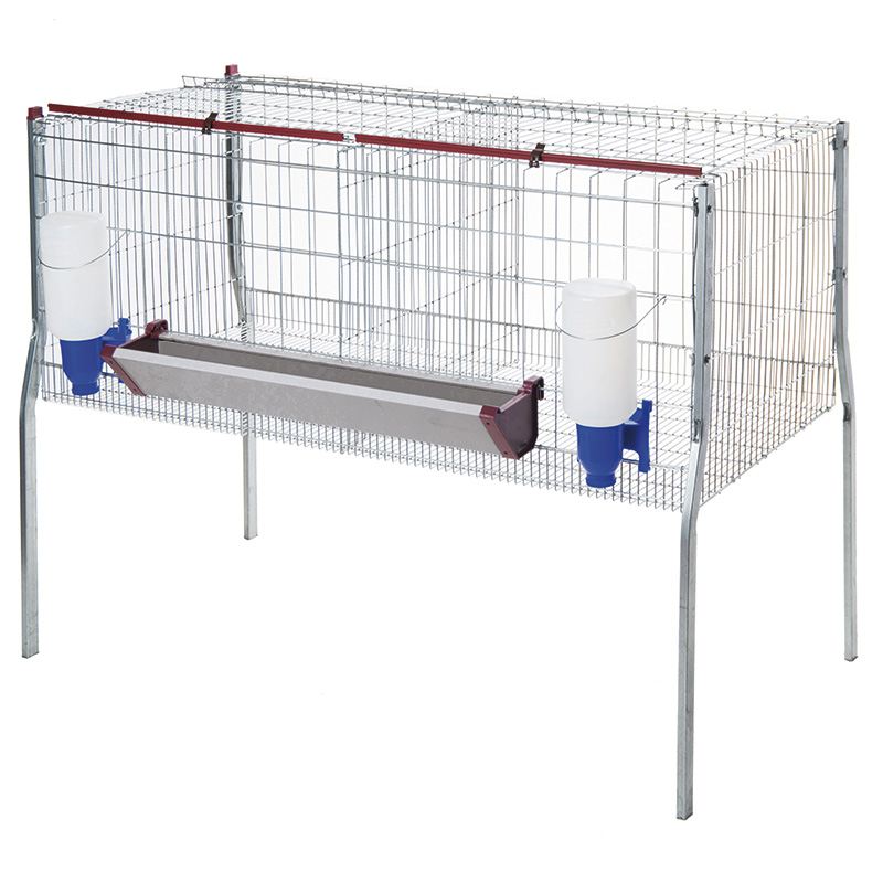 Jaula de pollos de engorde - 2 departamentos