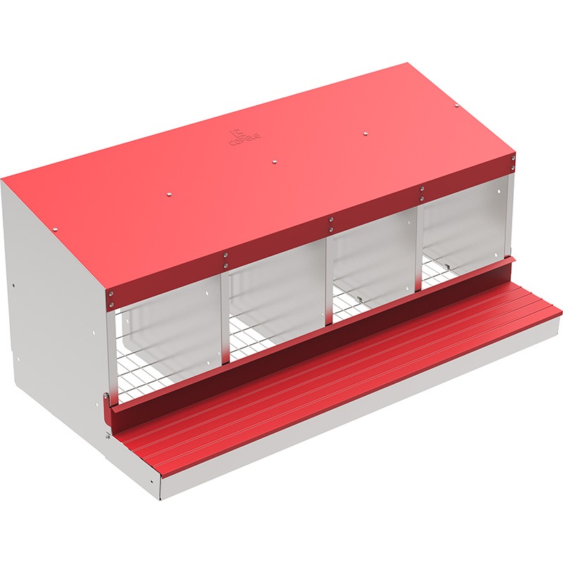 Ponedero con suelo de alambre - 4 departamentos