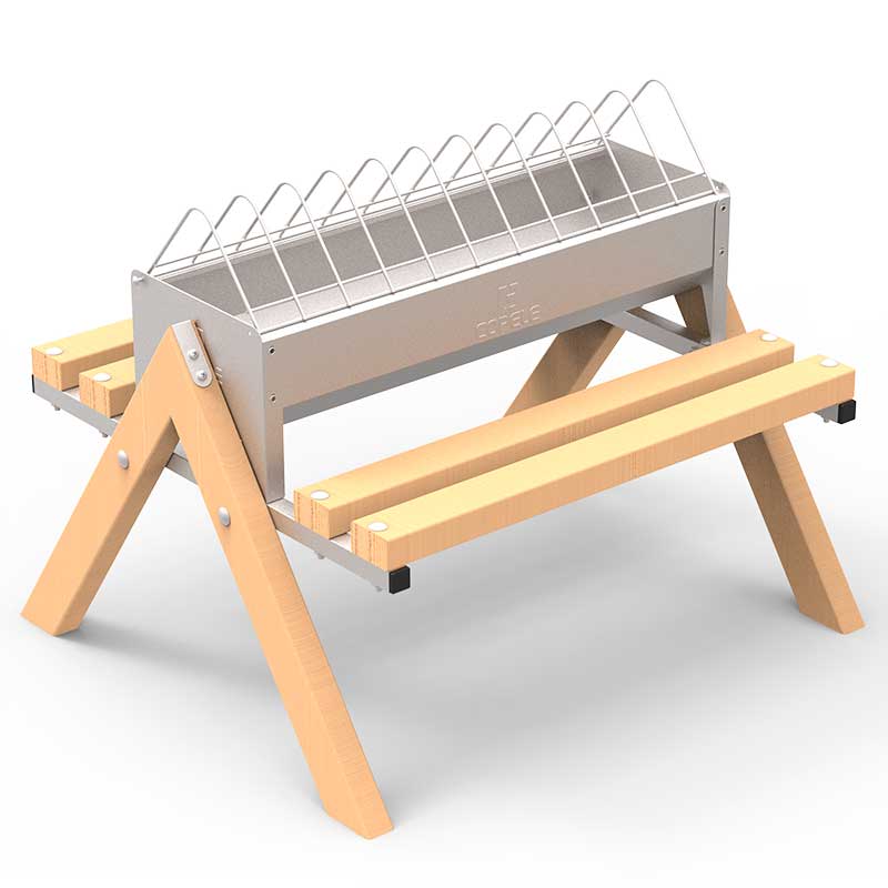 Comedero corral con patas - 60 cms.
