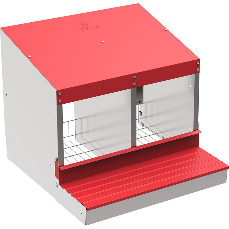 Ponedero con suelo de alambre - 2 departamentos