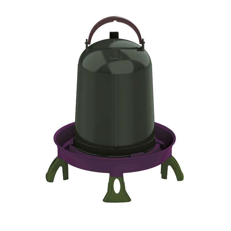 Bebedero Eco de plástico reciclado con patas  -10 l.