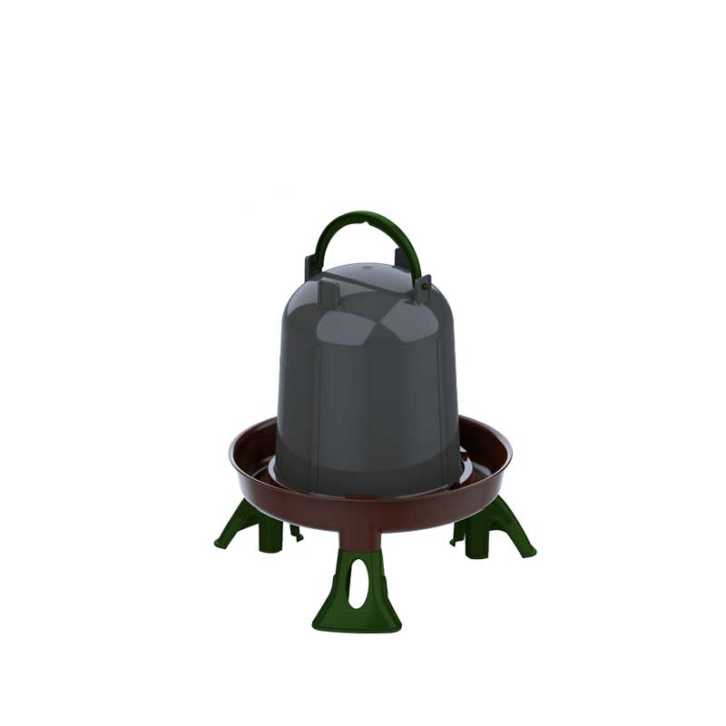 Bebedero Eco de plástico reciclado con patas - 1,5 l.