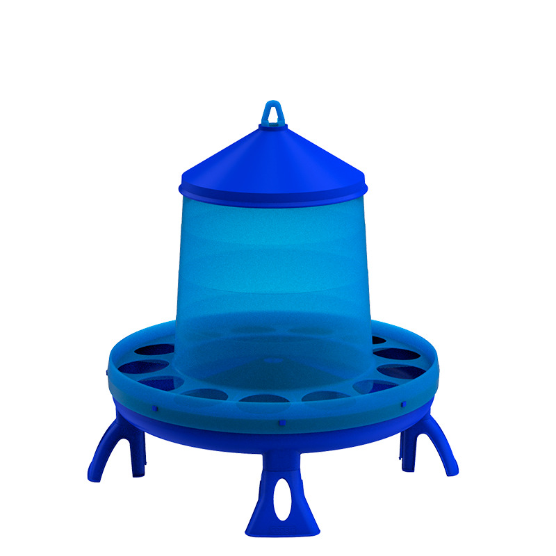 Tolva de plástico con patas- 12 kg./ 20 l. azul