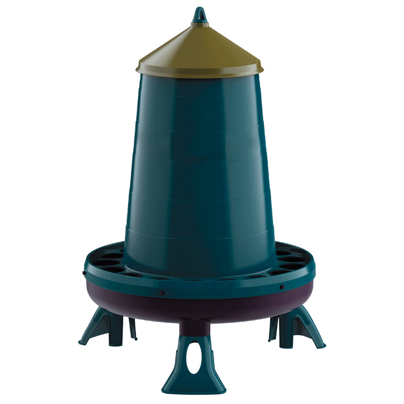 Tolva de plástico reciclado con patas - 16 kg./ 27 l.