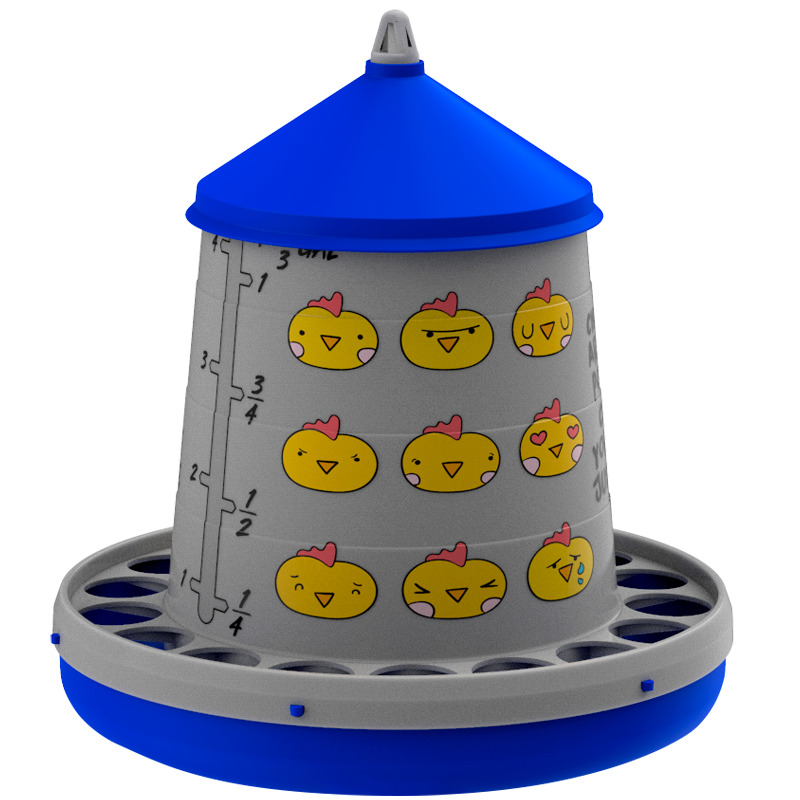 Tolva de plástico modelo Chips - 4 kg. /7 l.  azul