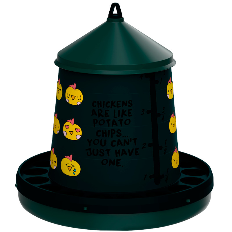 Tolva de plástico reciclado modelo Chips - 4 kg. /7 l.