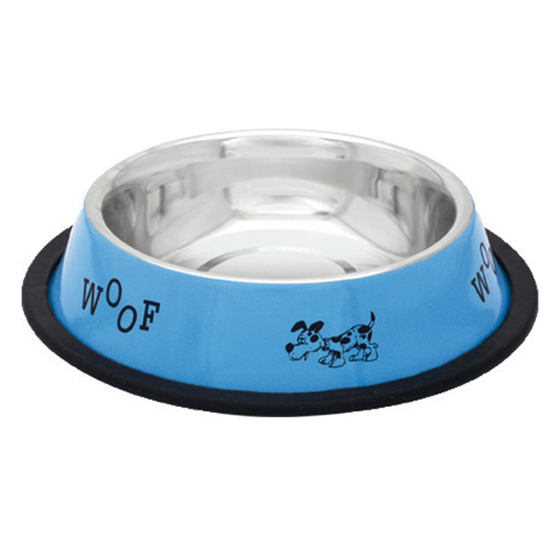 Comedero de acero inoxidable Modelo Azul perros - Talla L