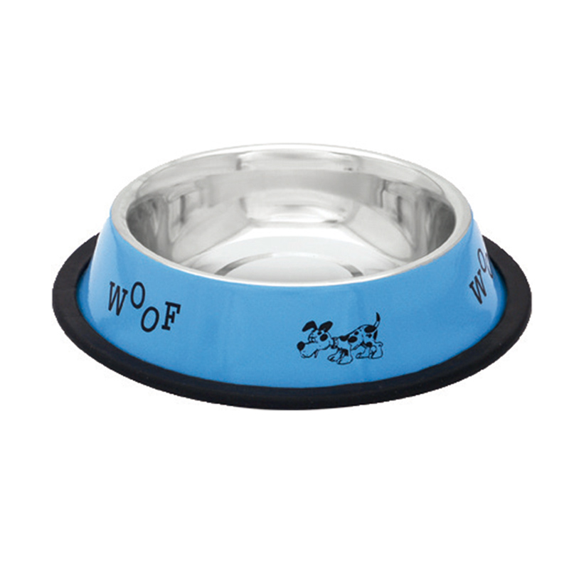 Comedero de acero inoxidable Modelo Azul perros - Talla S