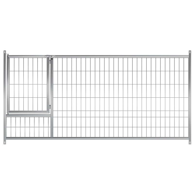 Frente con malla con puerta para boxes de cachorros - 200x100 cms.
