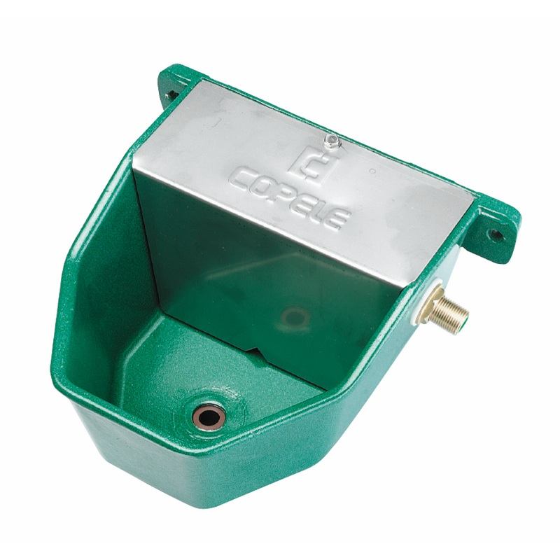 Bebedero de aluminio pintado Acuacán. Entrada Horizontal