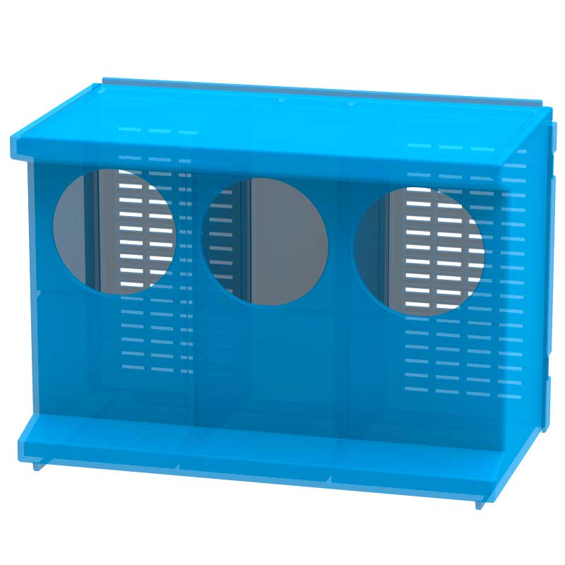 Comedero Palomas 3 Dptos. Translúcido