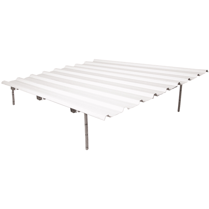 Techo de chapa lacada para boxes de perros - 200x237 cms.