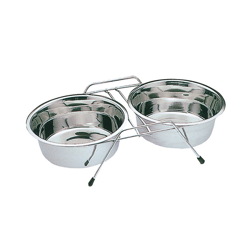 Comedero doble con soporte - Talla XS