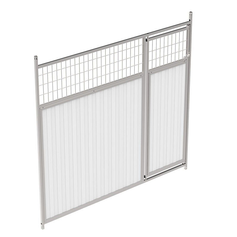 Frente de sandwich 30 mm. mixto con puerta - 200x185 cms.