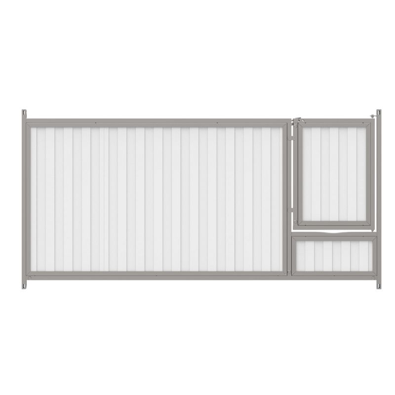 Frente de sandwich 30 mm. con puerta para boxes de cachorros - 200x100 cms.