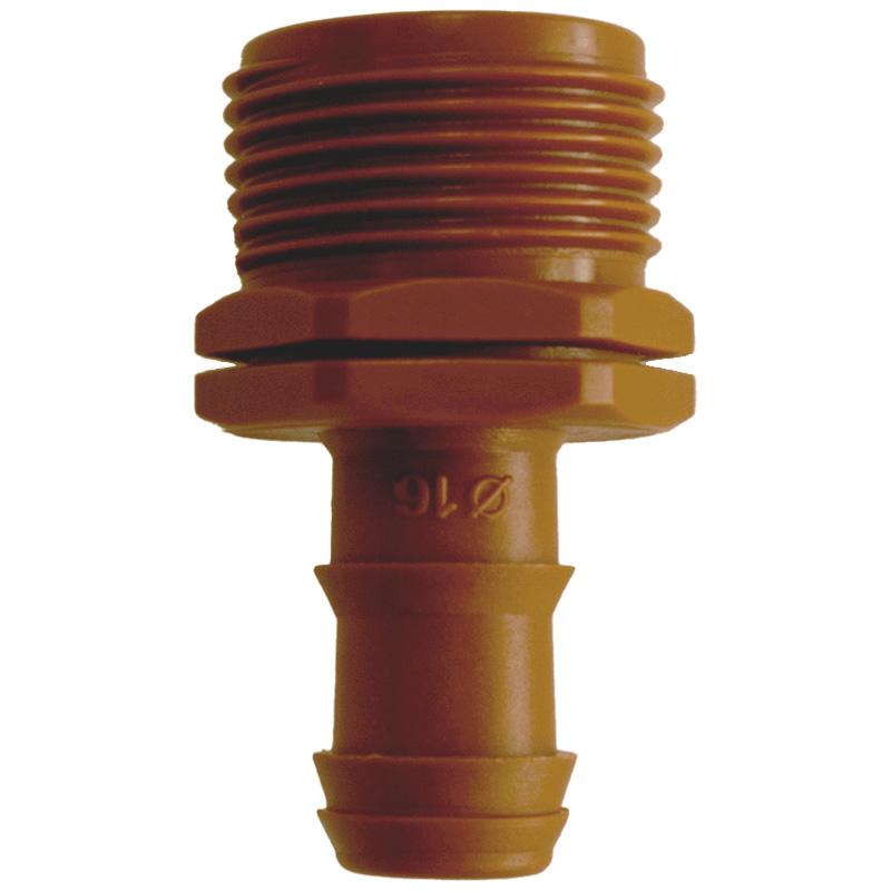 Enlace mixto 16/3/4 Marron