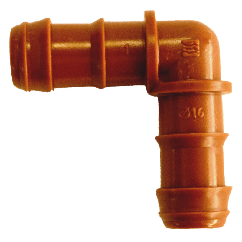 Conexión Codo 90º 16MM Marron