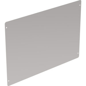 Respaldo de chapa para ponedero Platinum - 2 departamentos