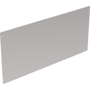 Respaldo de chapa para ponedero Platinum - 3 departamentos